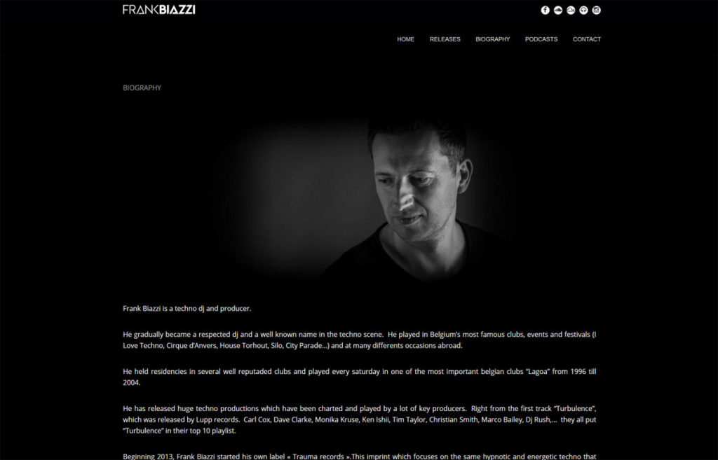 Frank Biazzi Website