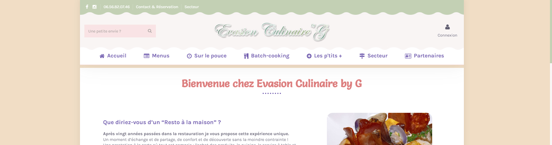 Evasion Culinaire - Un cuisinier à la maison